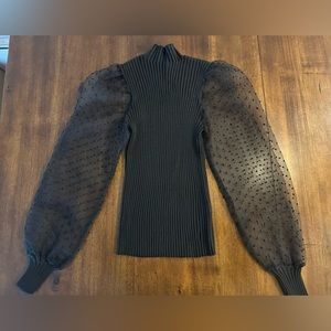 Mesh long sleeve shirt